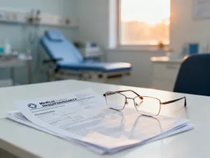 Drewniane litery „N” i „P” ustawione obok siebie na biurku, symbolizujące skrót NP w profesjonalnym otoczeniu.