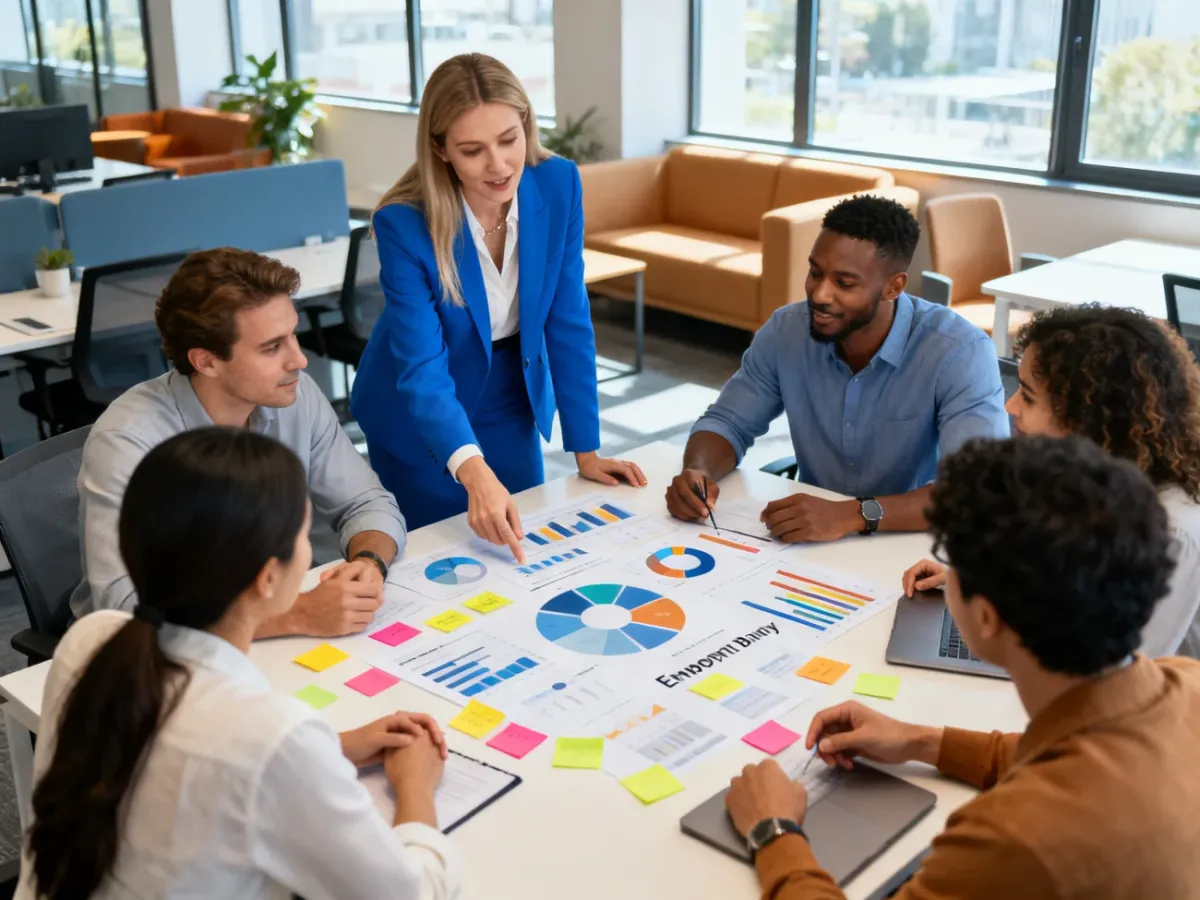 Zespół HR planujący strategię employer brandingu
