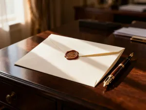 Nowoczesny tablet z wyświetlonym paskiem postępu projektu i złotym znacznikiem kamienia milowego na drewnianym biurku.
